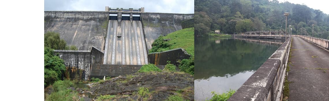 Peringalkuthu Dam near GEE DE HOMES Homestay