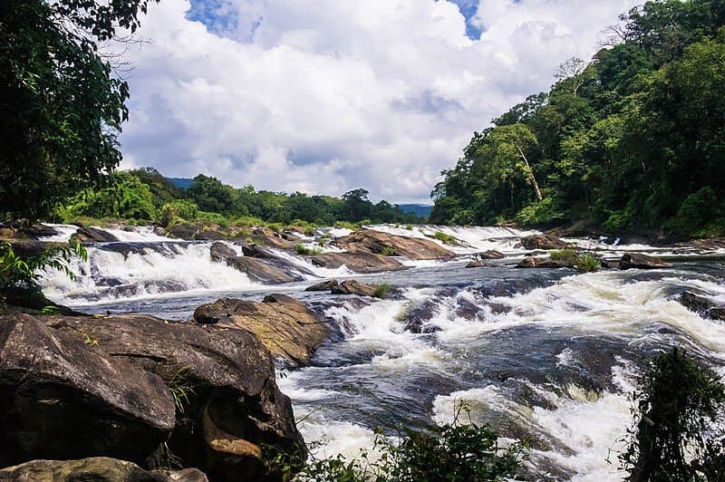 Vazhachal Waterfalls near GEE DE HOMES Homestay